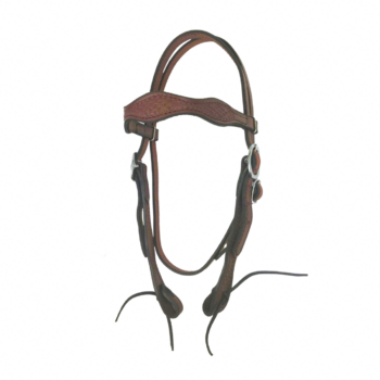 Basket Weave Leather Headstall