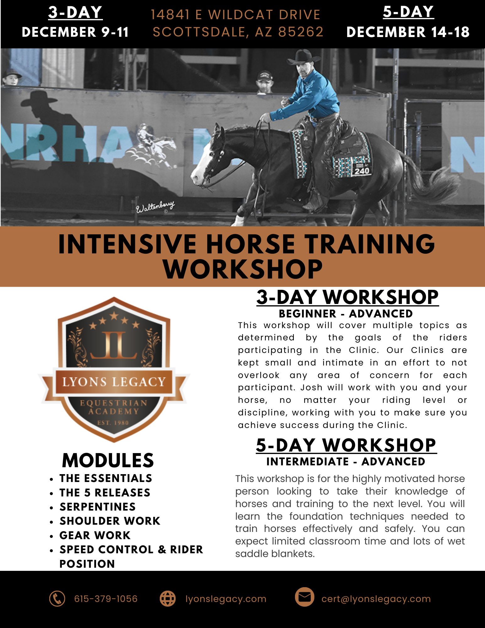Intensive Horse Training Workshops in Scottsdale, AZ!