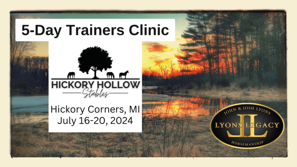 Hickory Corners MI Horse Training Clinic Horse Training Events